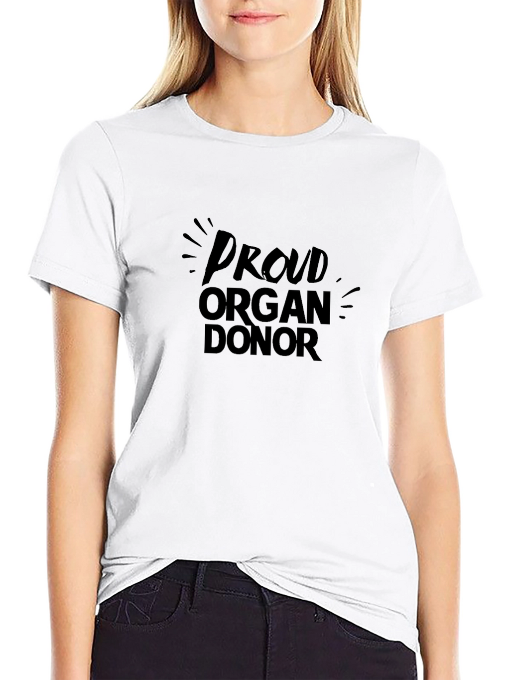 Proud Organ Donor Black T-Shirt