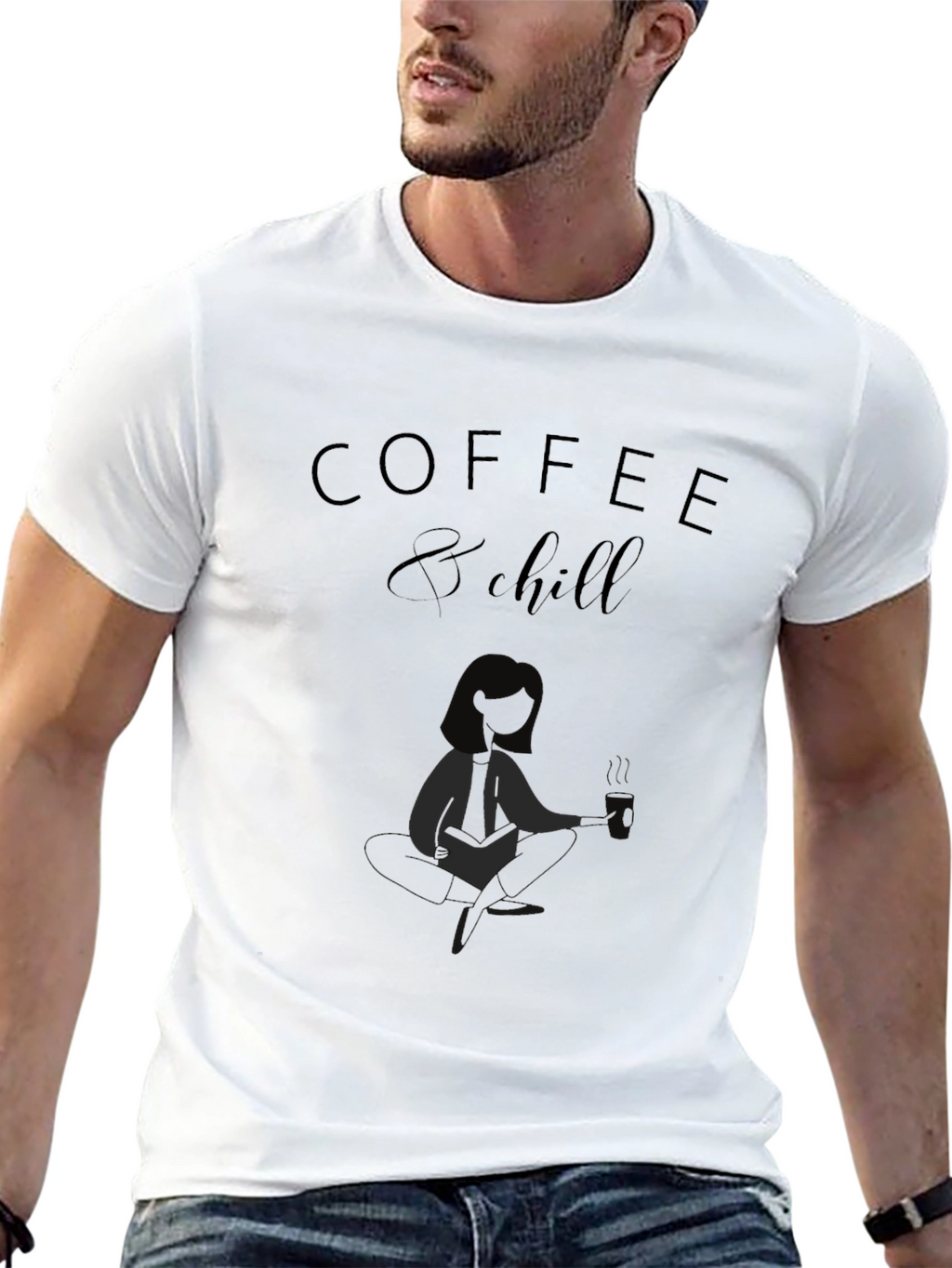 Coffee & Chill Graphic T-Shirt