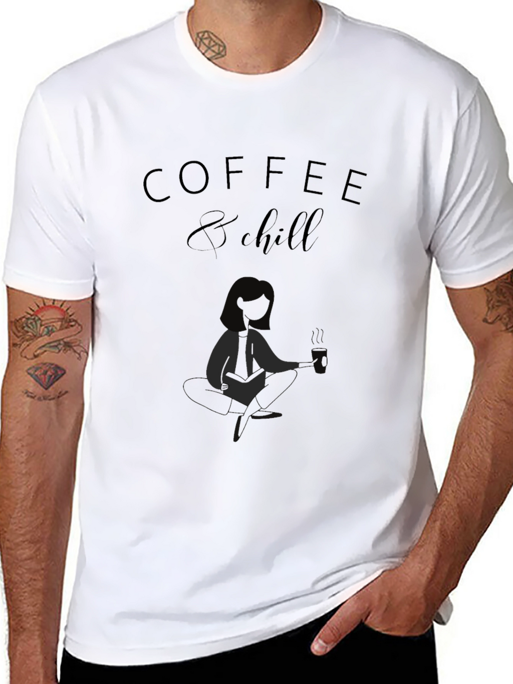 Coffee & Chill Graphic T-Shirt