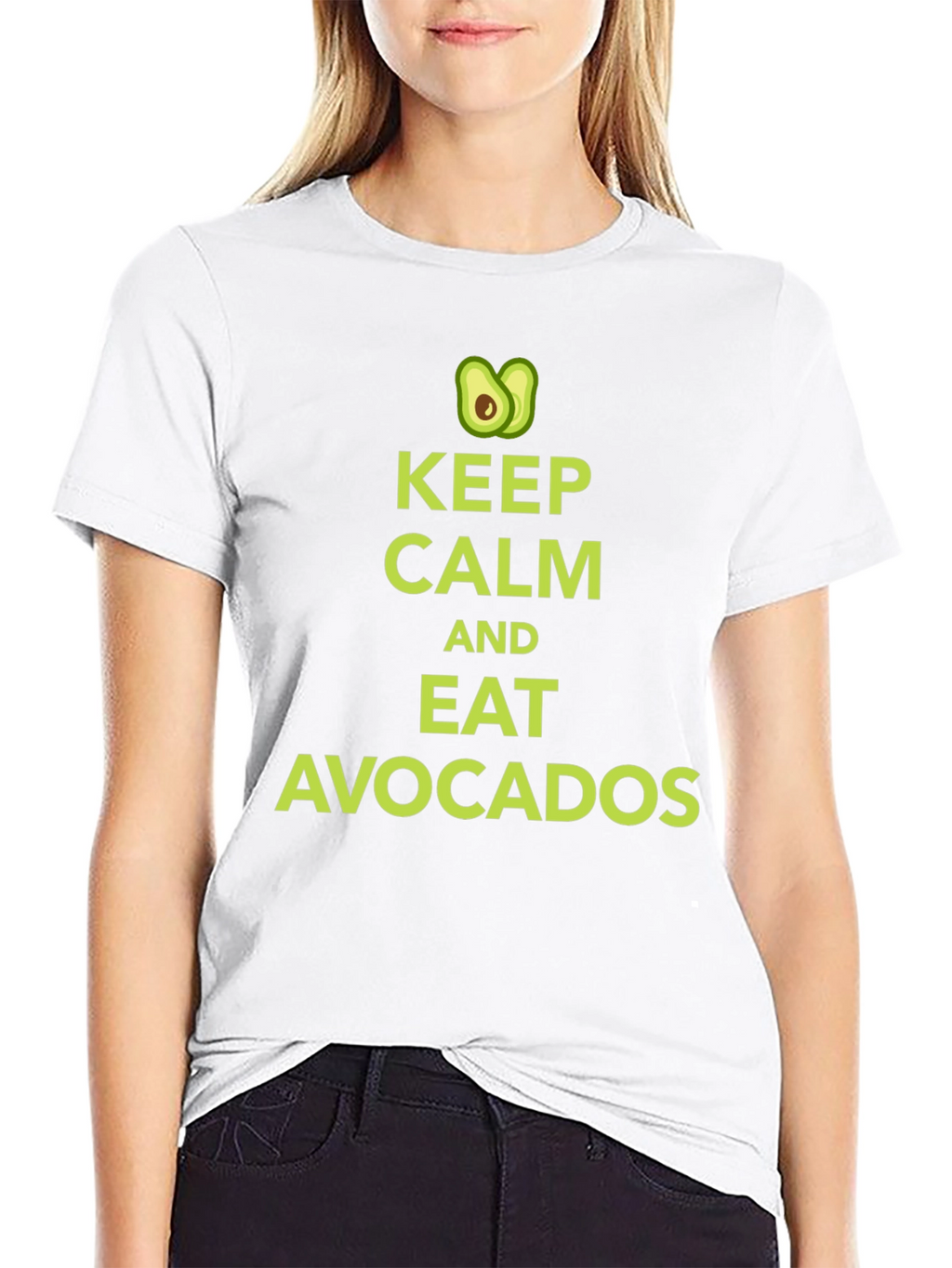 Keep Calm & Eat Avocados Black Graphic Tee