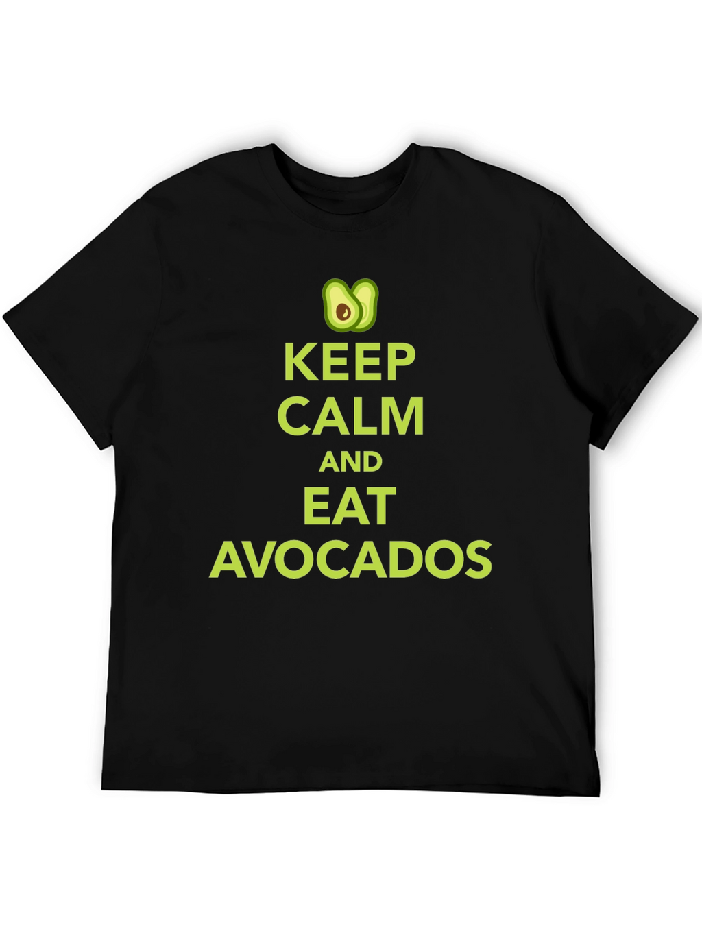 Keep Calm & Eat Avocados Black Graphic Tee