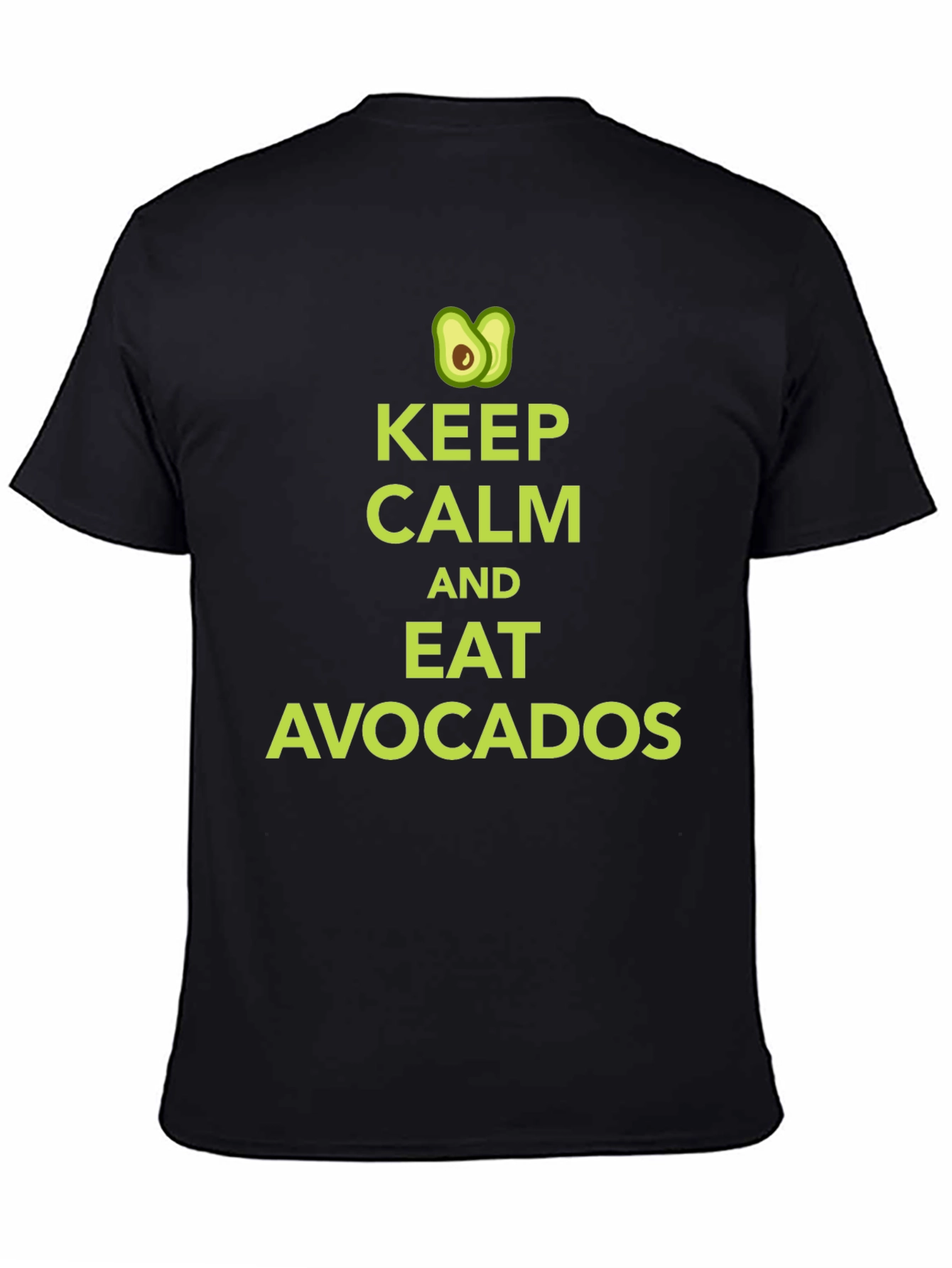 Keep Calm & Eat Avocados Black Graphic Tee