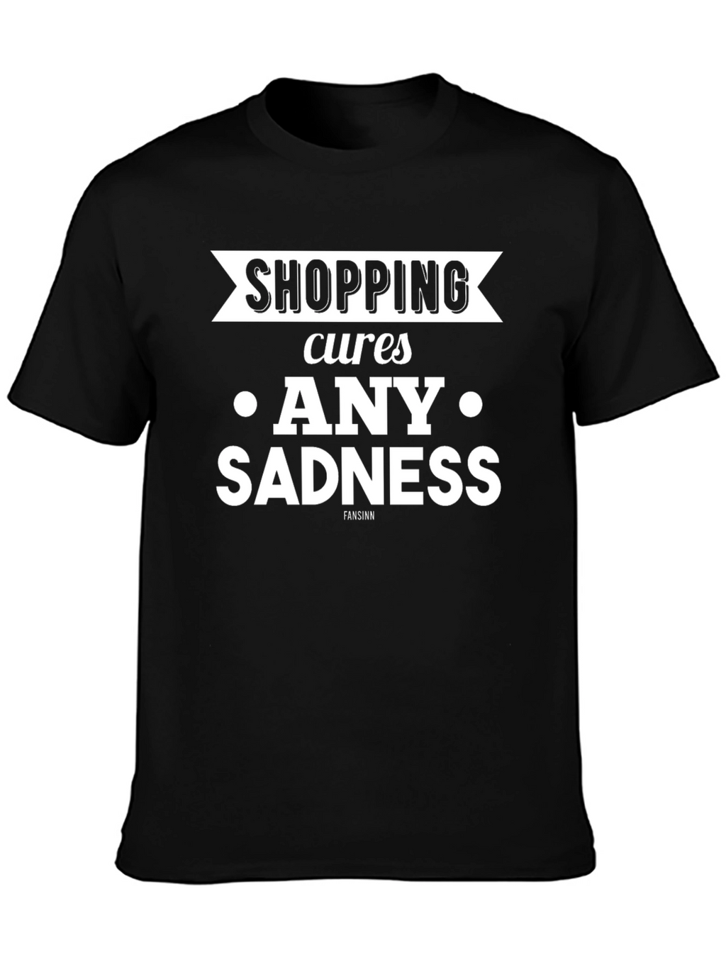 Shopping Cures Sadness Graphic T-Shirt
