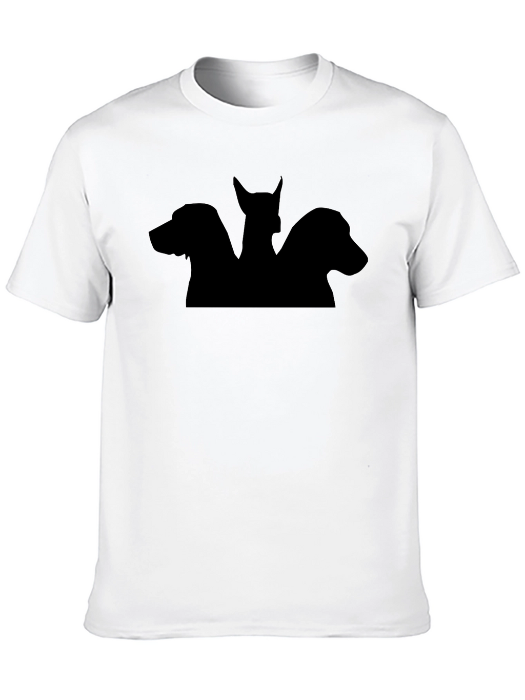 Cerberus Silhouette Graphic Black T-Shirt