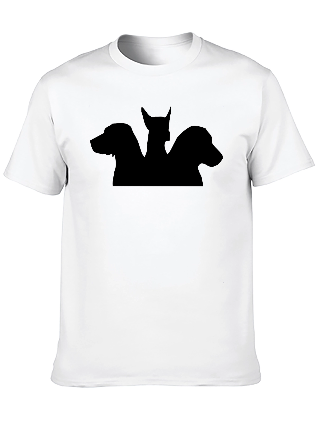 Cerberus Silhouette Graphic Black T-Shirt