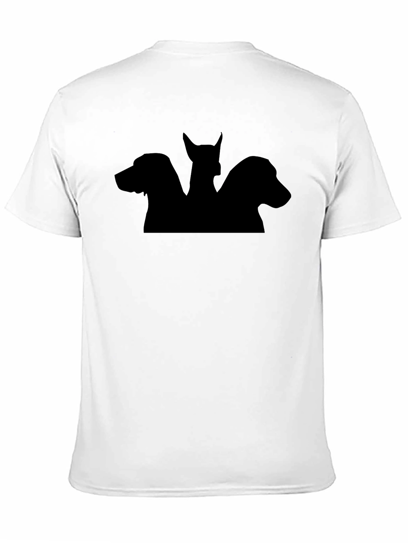 Cerberus Silhouette Graphic Black T-Shirt