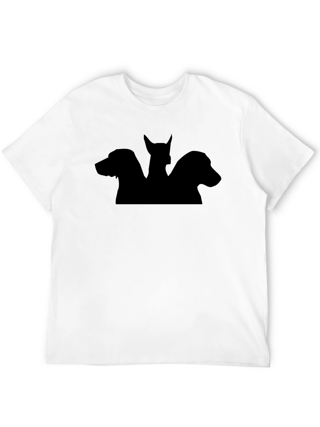 Cerberus Silhouette Graphic Black T-Shirt
