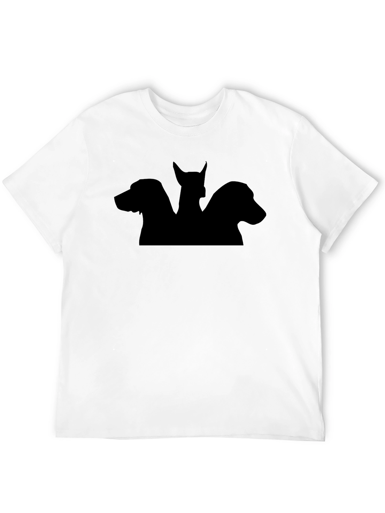 Cerberus Silhouette Graphic Black T-Shirt