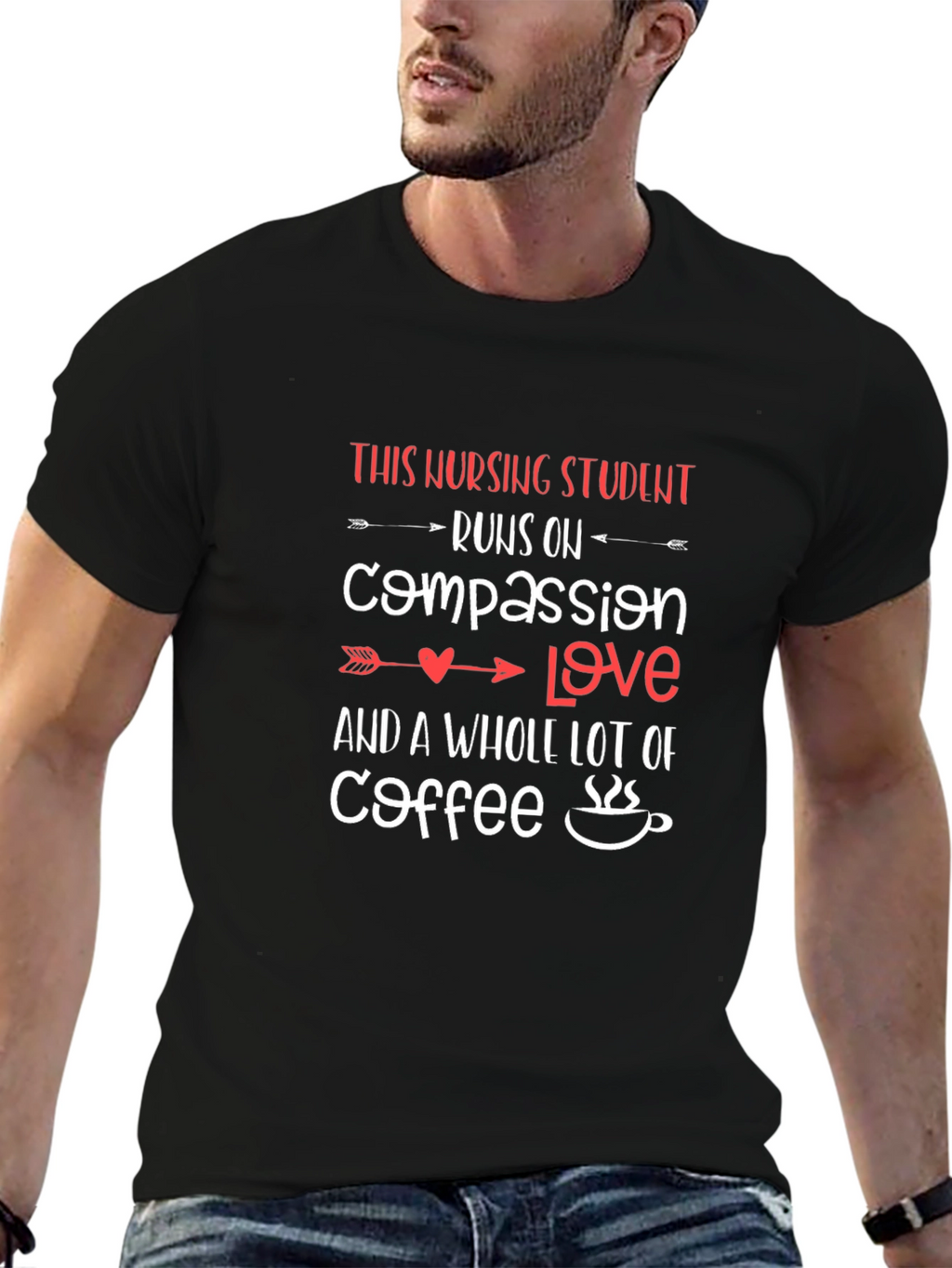 Nursing Student Coffee Lover T-Shirt