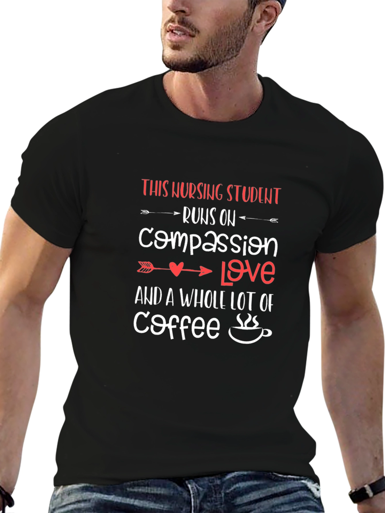 Nursing Student Coffee Lover T-Shirt