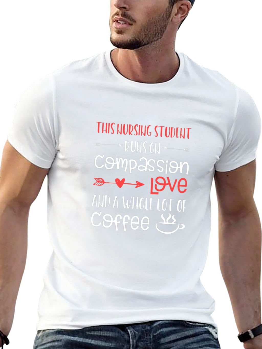 Nursing Student Coffee Lover T-Shirt