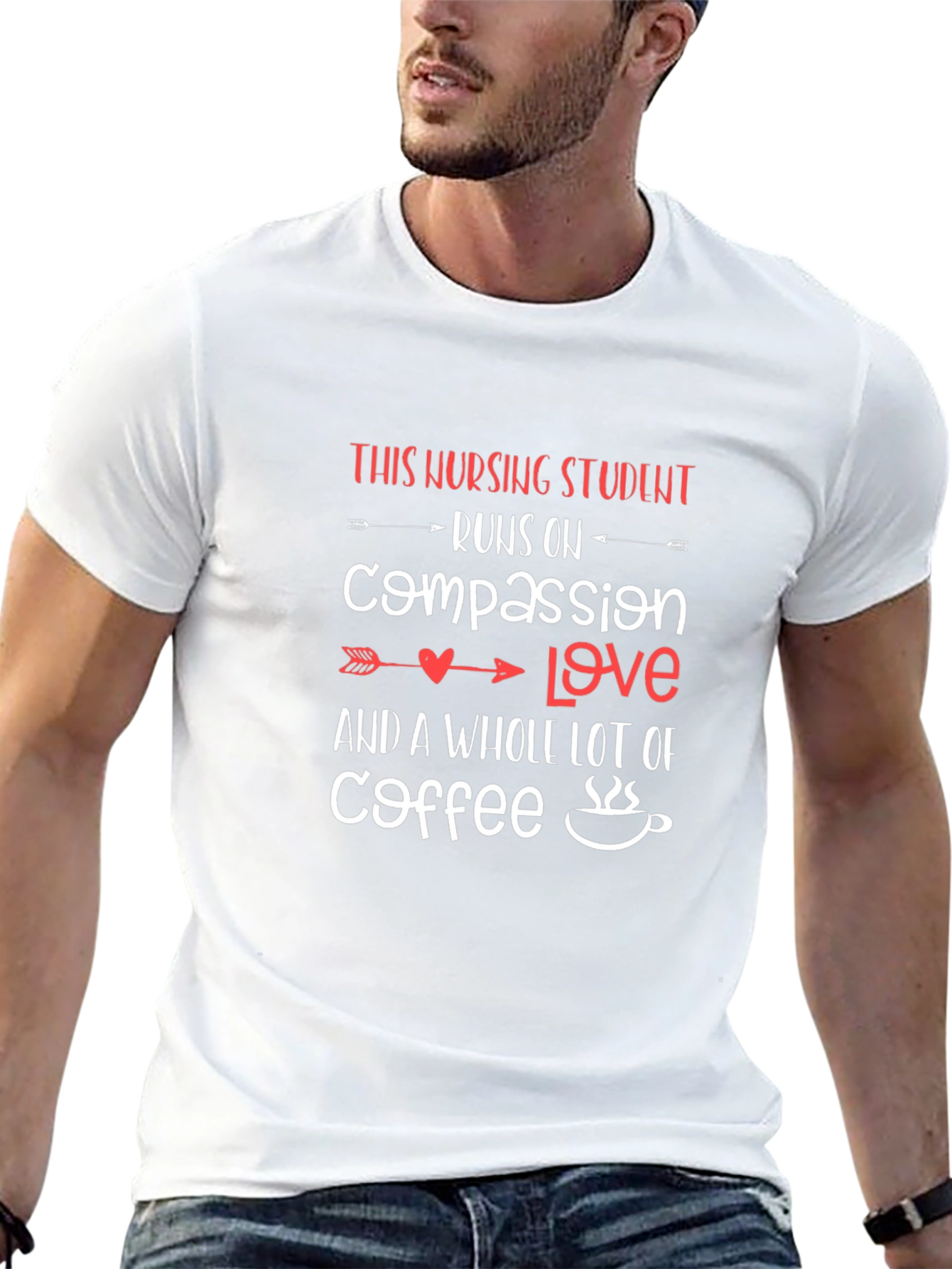 Nursing Student Coffee Lover T-Shirt