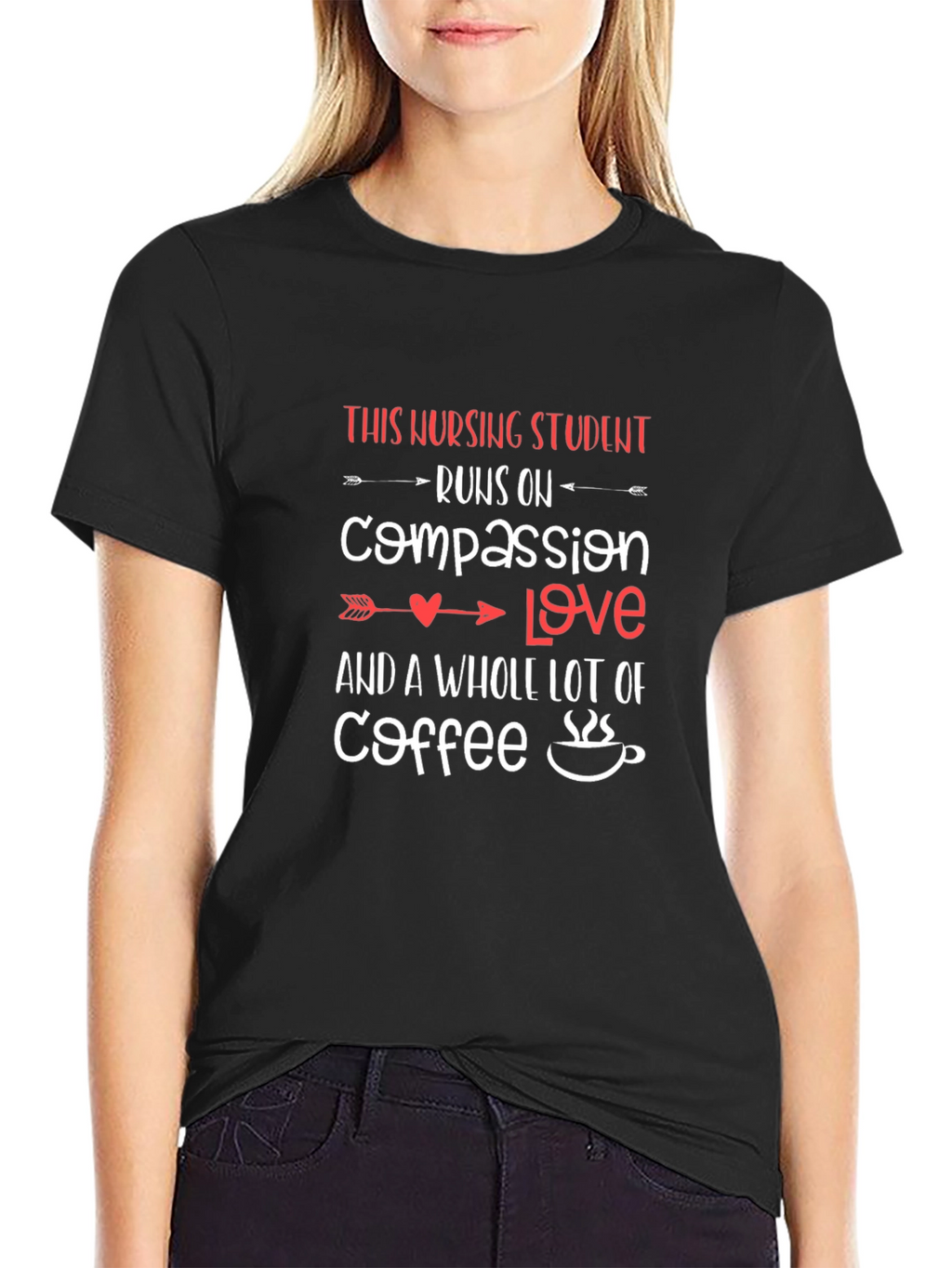 Nursing Student Coffee Lover T-Shirt
