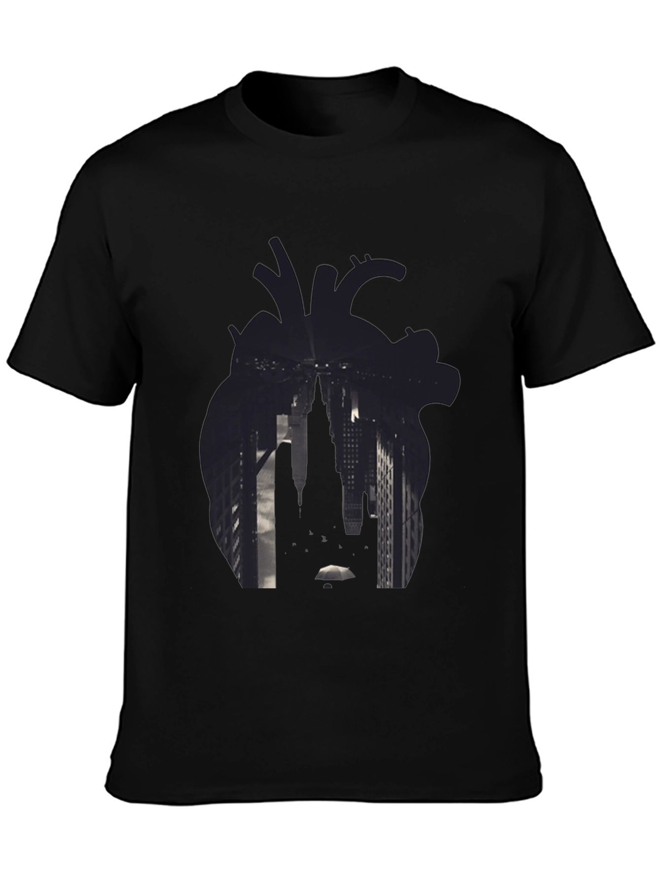 City Heart Graphic Tee - Black