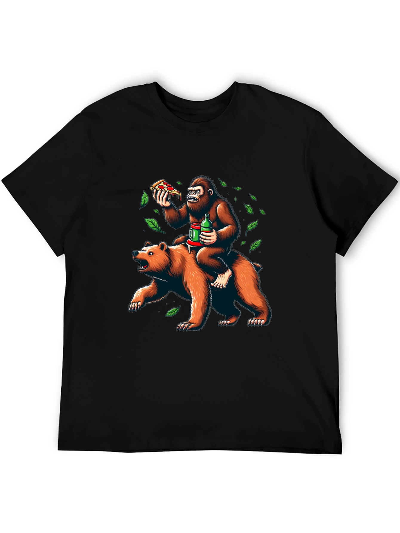 Bear & Gorilla Pizza Party Tee