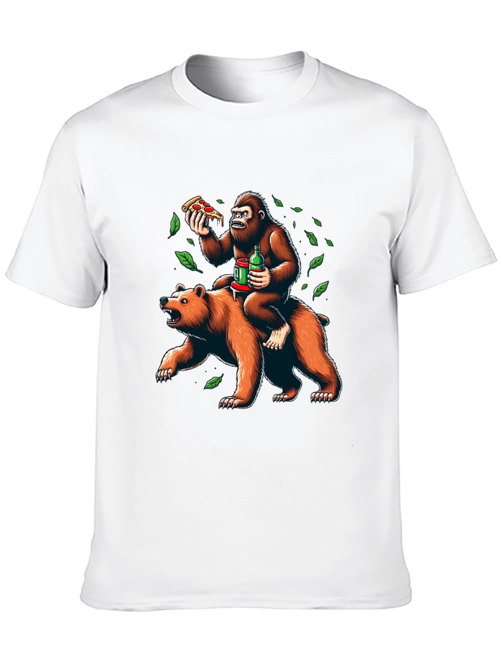 Bear & Gorilla Pizza Party Tee