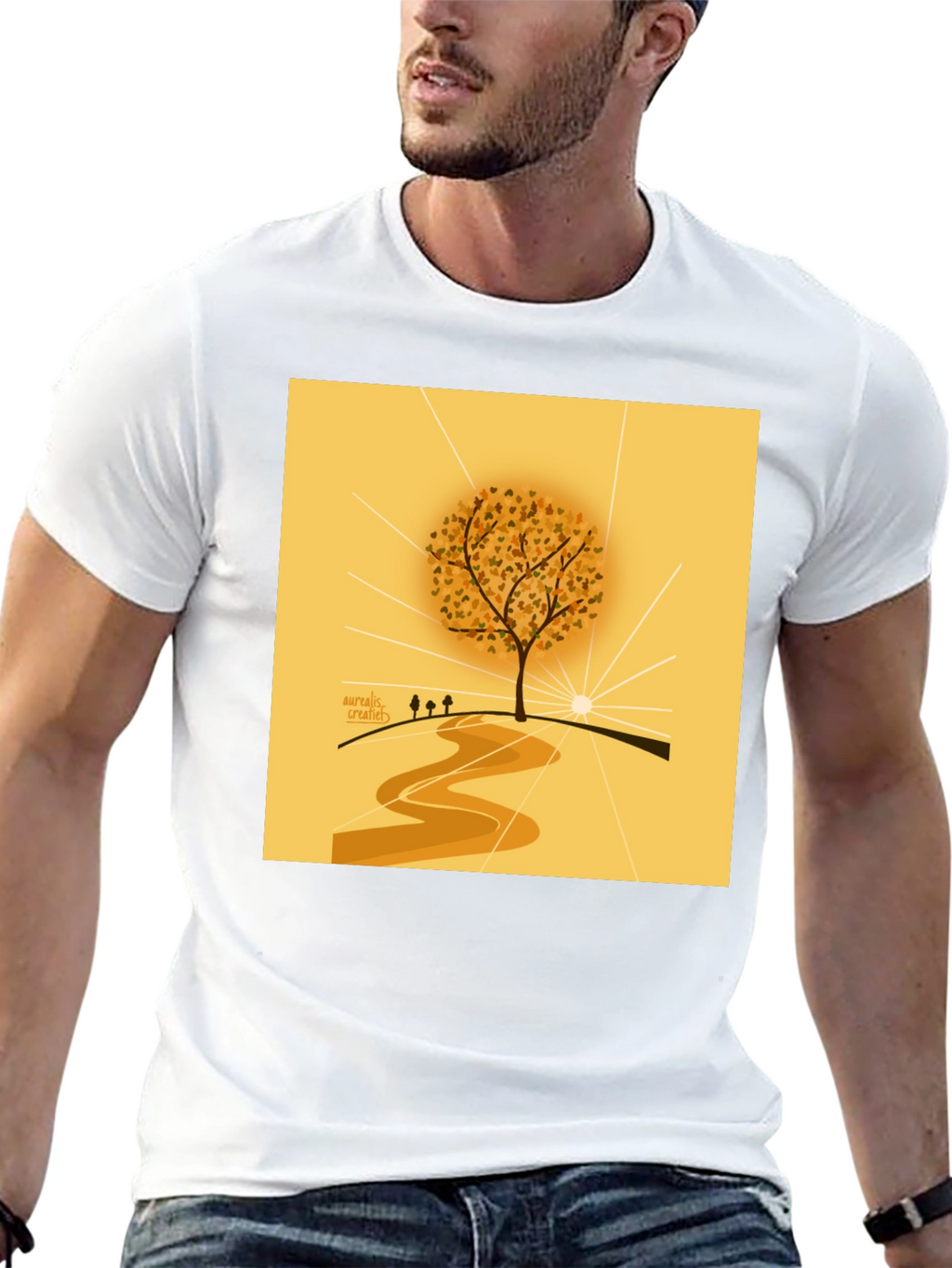 Nature Inspired Graphic Tee - Artistic Tree Design