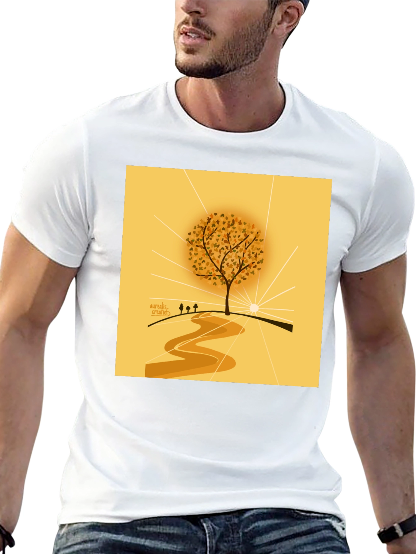 Nature Inspired Graphic Tee - Artistic Tree Design