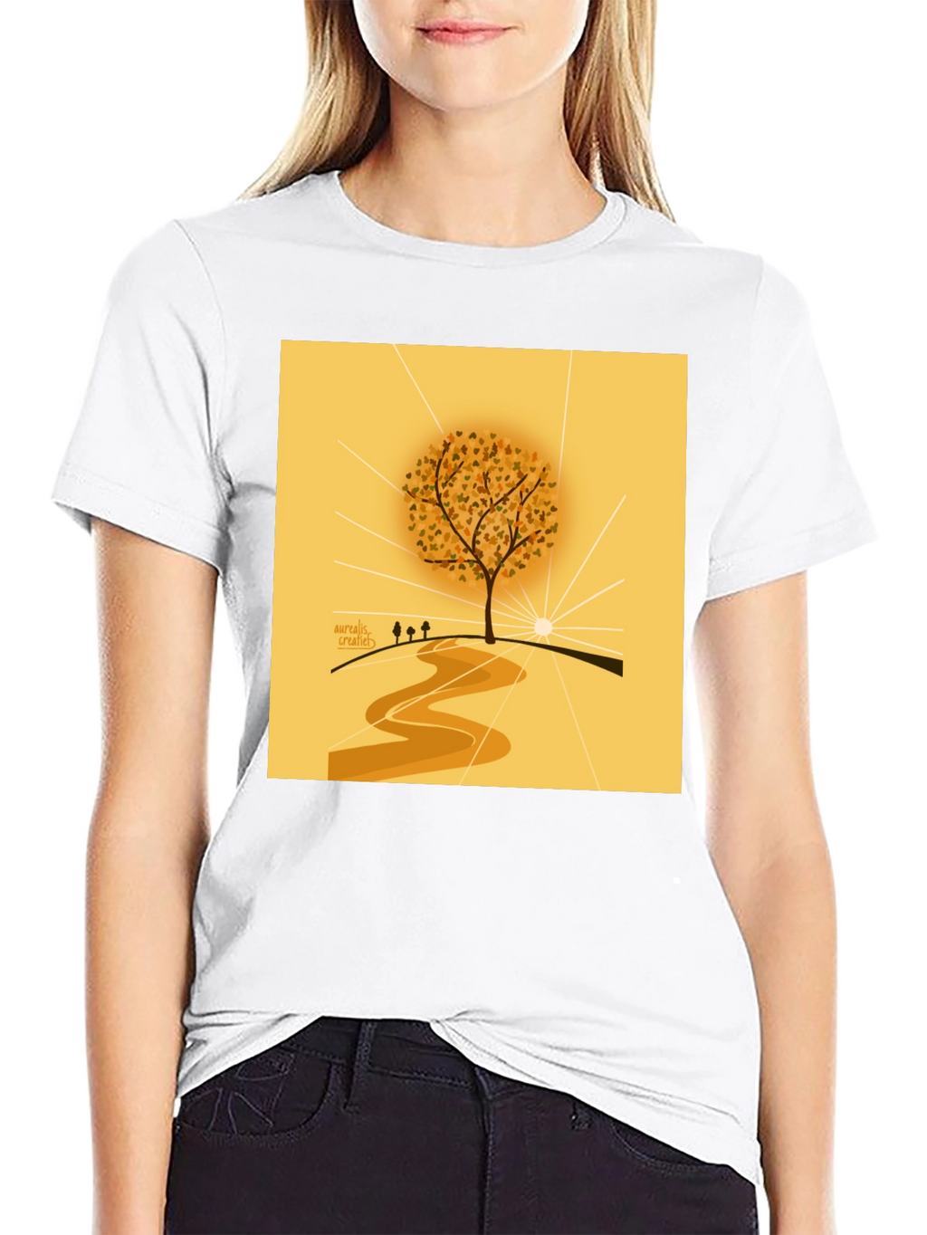 Nature Inspired Graphic Tee - Artistic Tree Design
