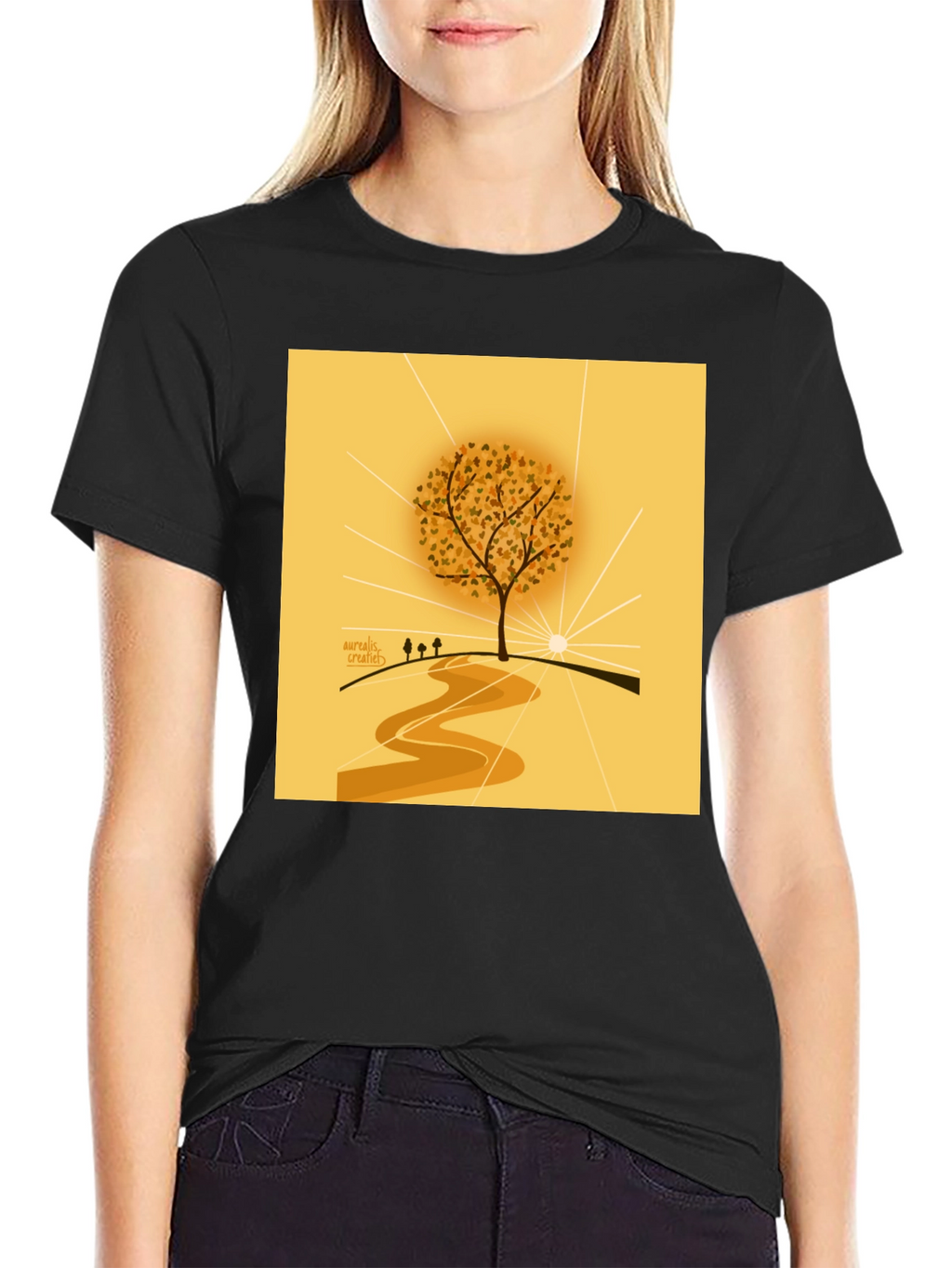 Nature Inspired Graphic Tee - Artistic Tree Design