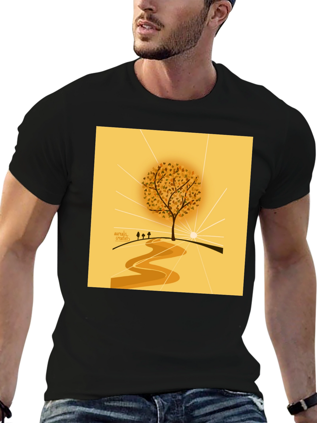 Nature Inspired Graphic Tee - Artistic Tree Design
