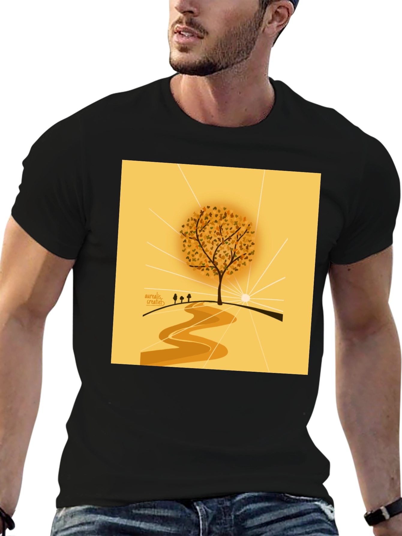 Nature Inspired Graphic Tee - Artistic Tree Design