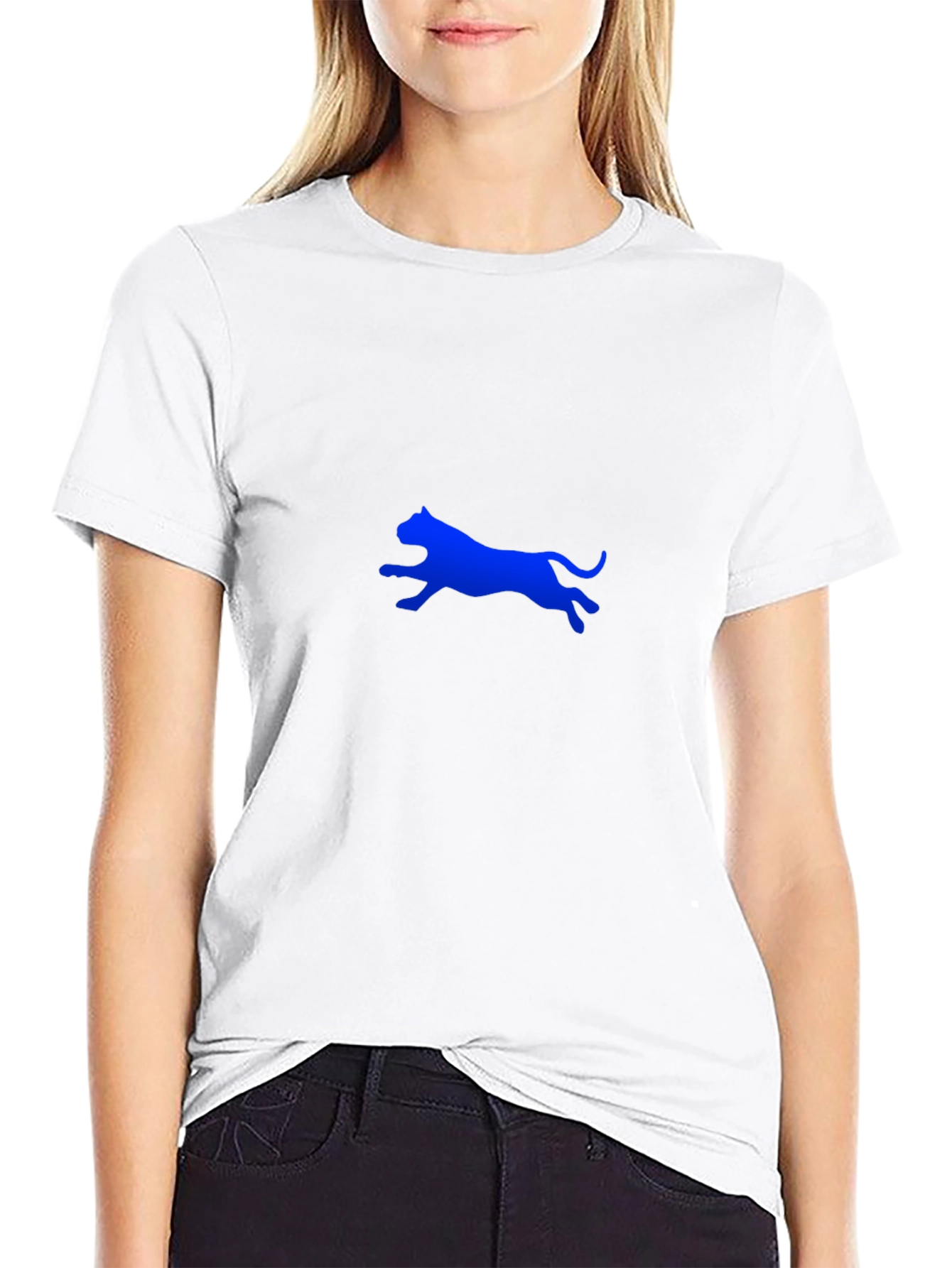 Blue Panther Graphic Tee - Stylish Black T-Shirt