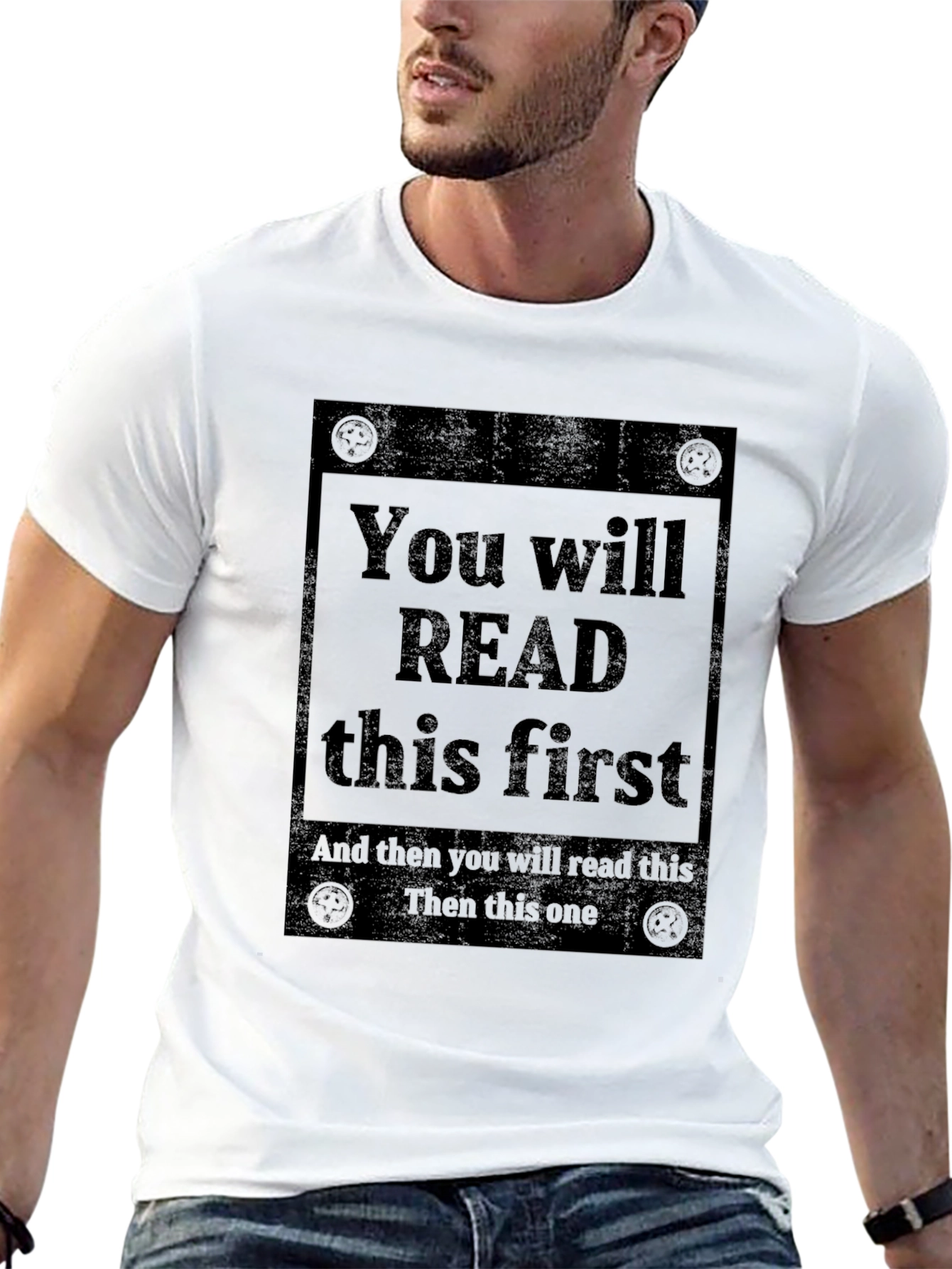 Read This First Graphic Tee - Unique Design