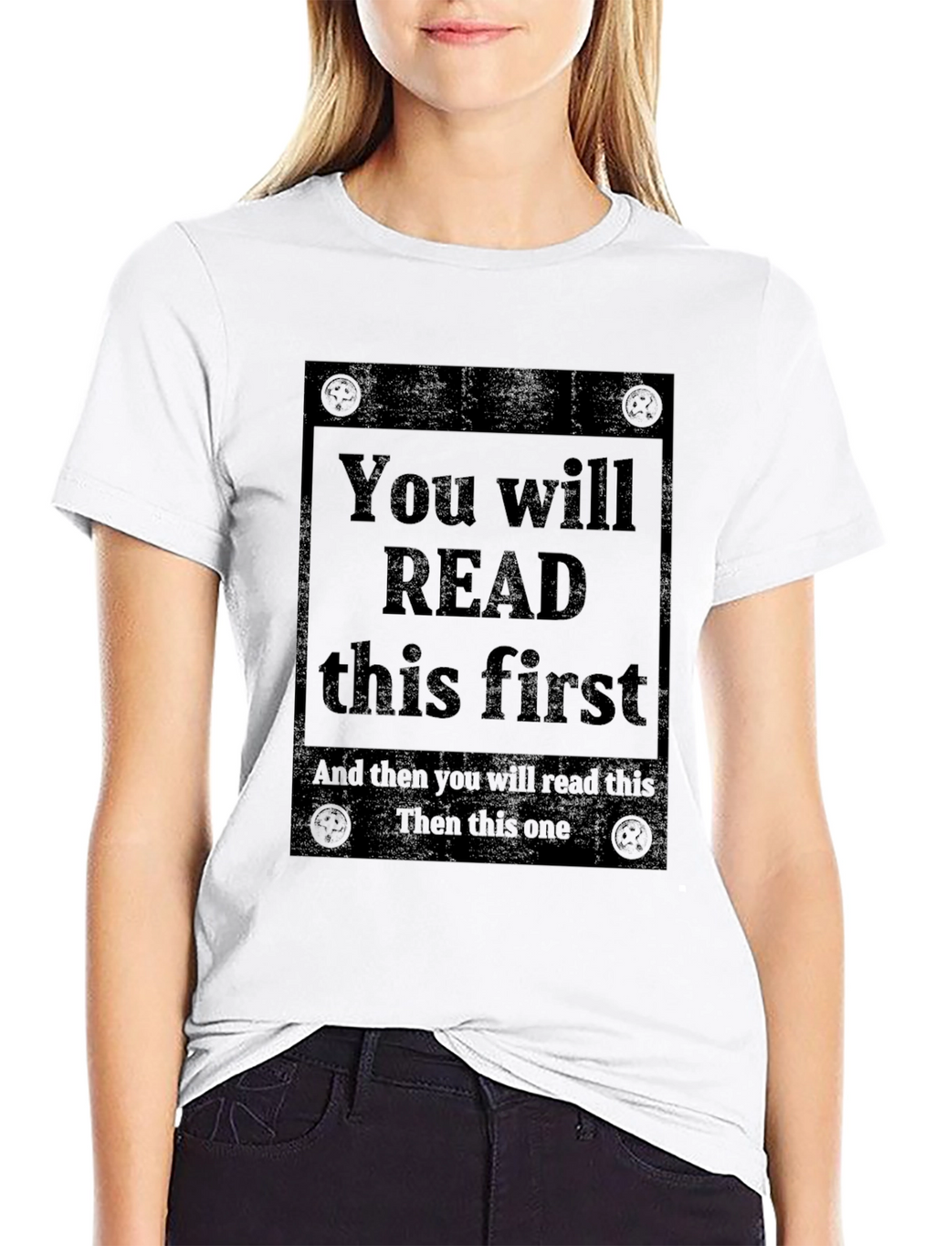 Read This First Graphic Tee - Unique Design