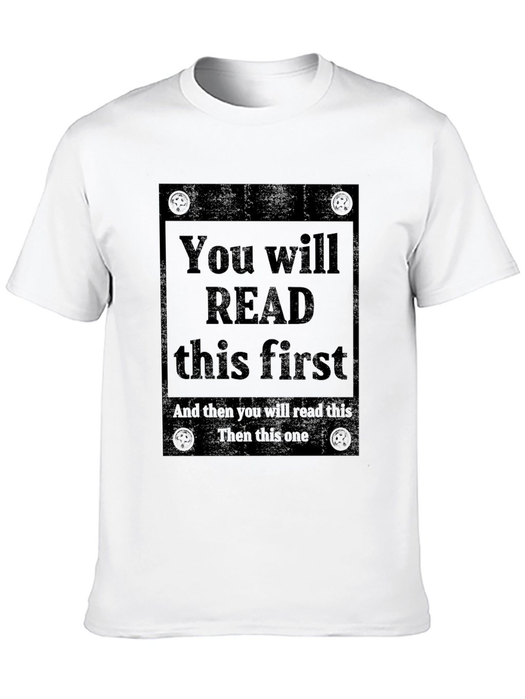 Read This First Graphic Tee - Unique Design