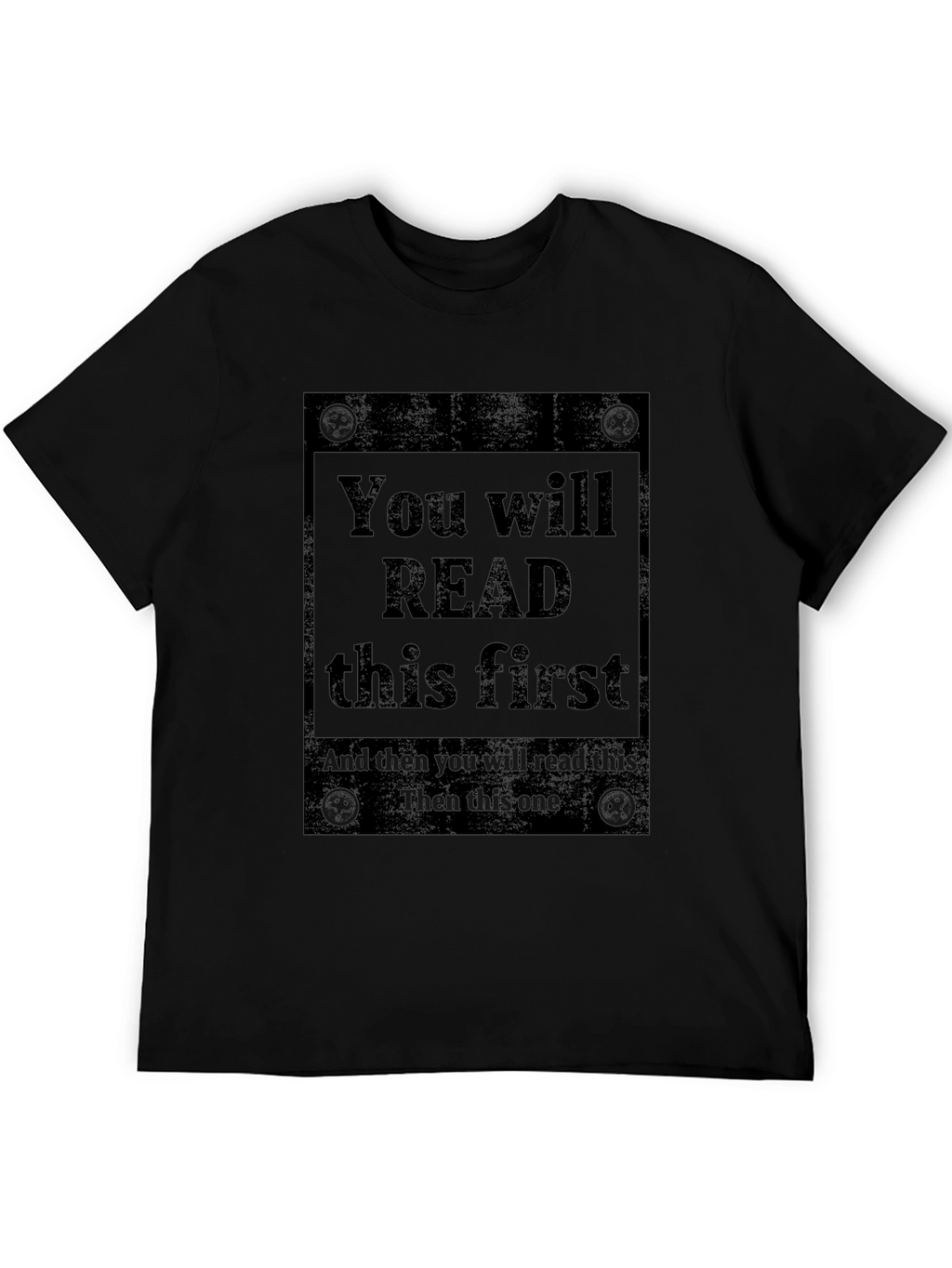 Read This First Graphic Tee - Unique Design