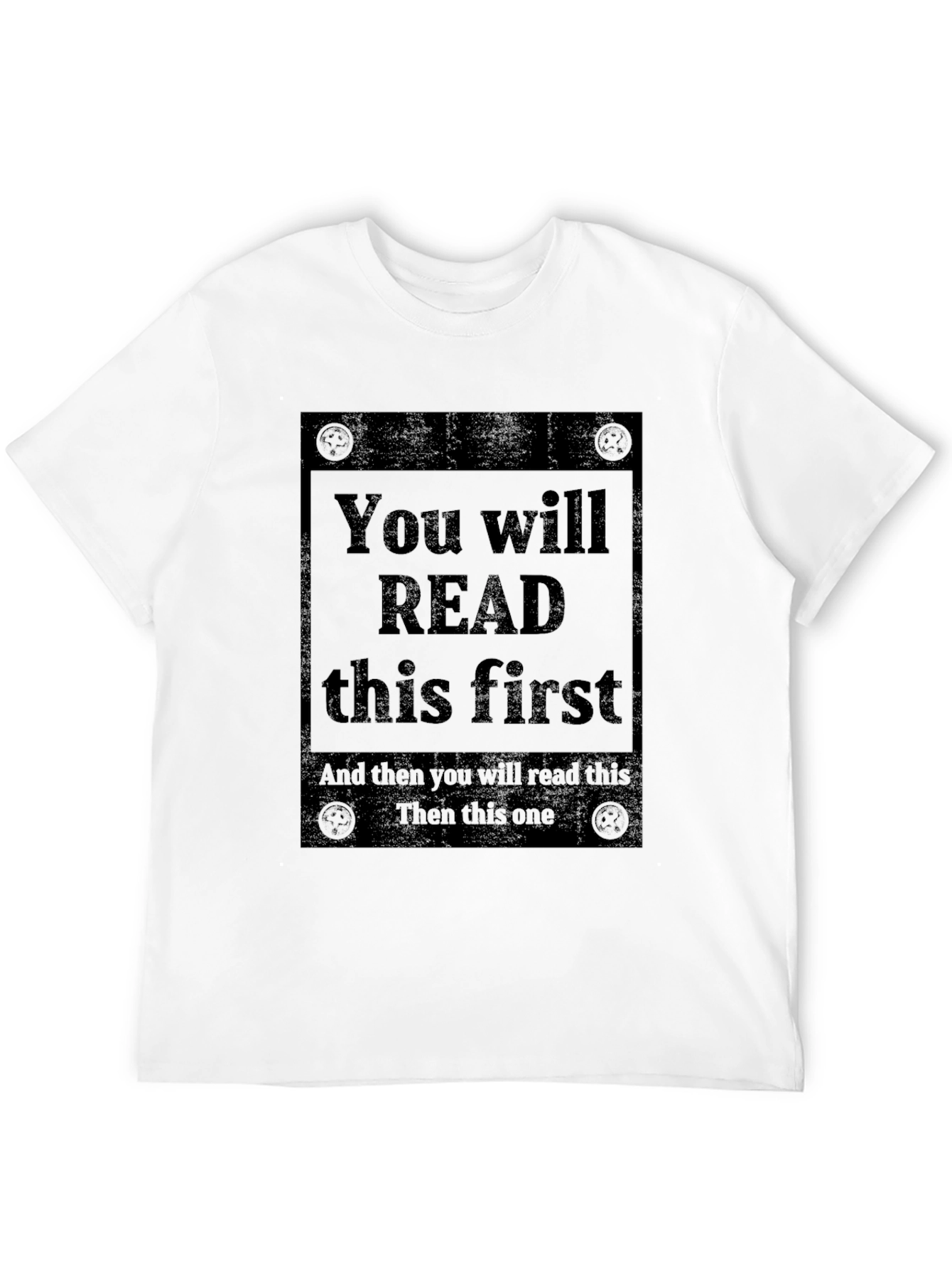 Read This First Graphic Tee - Unique Design