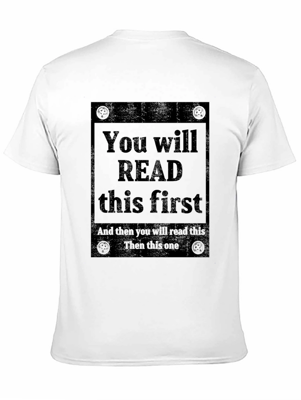 Read This First Graphic Tee - Unique Design