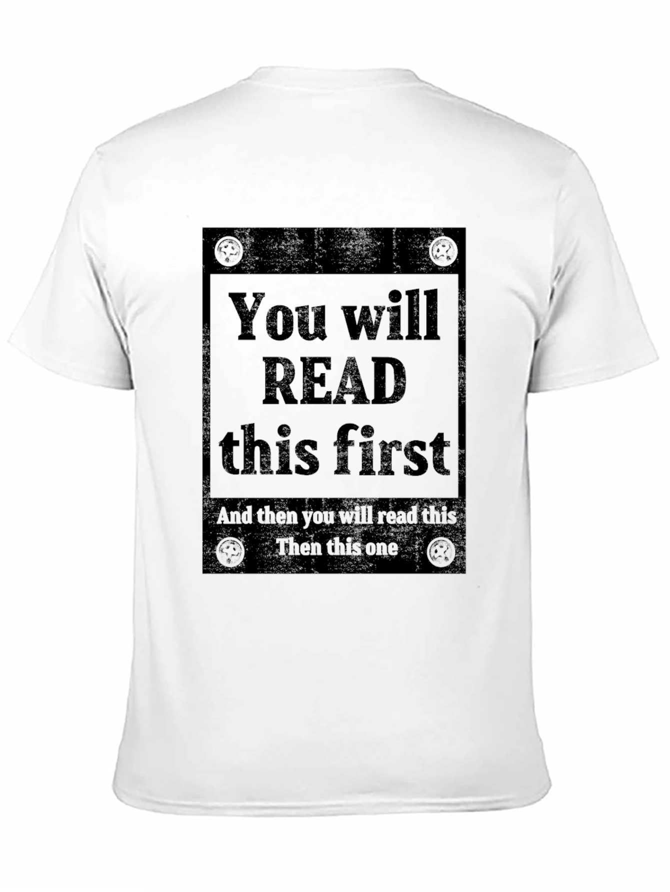 Read This First Graphic Tee - Unique Design