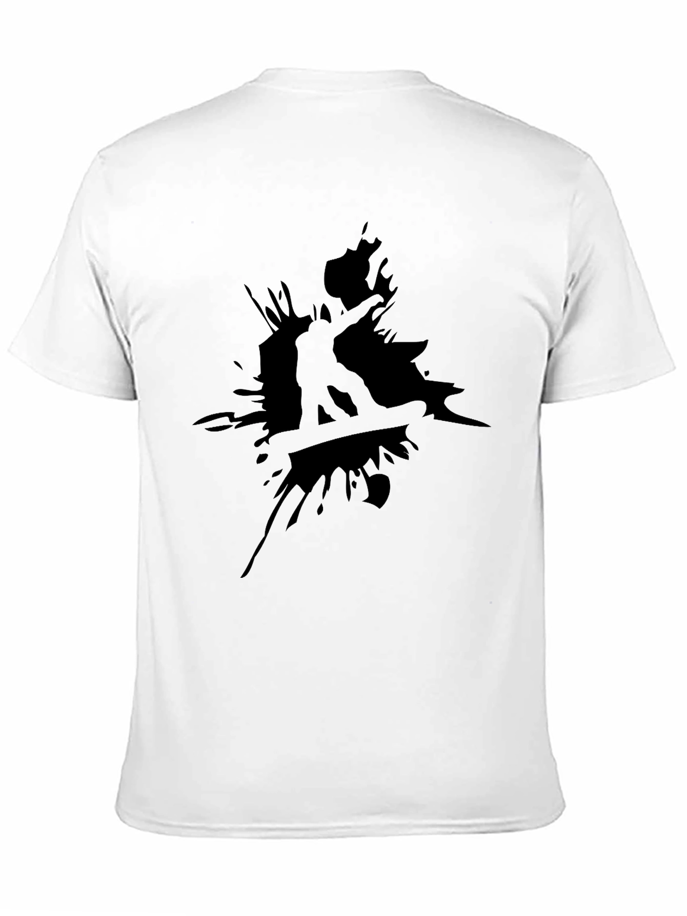 Black Snowboarder Graphic Tee - Cool Casual Style