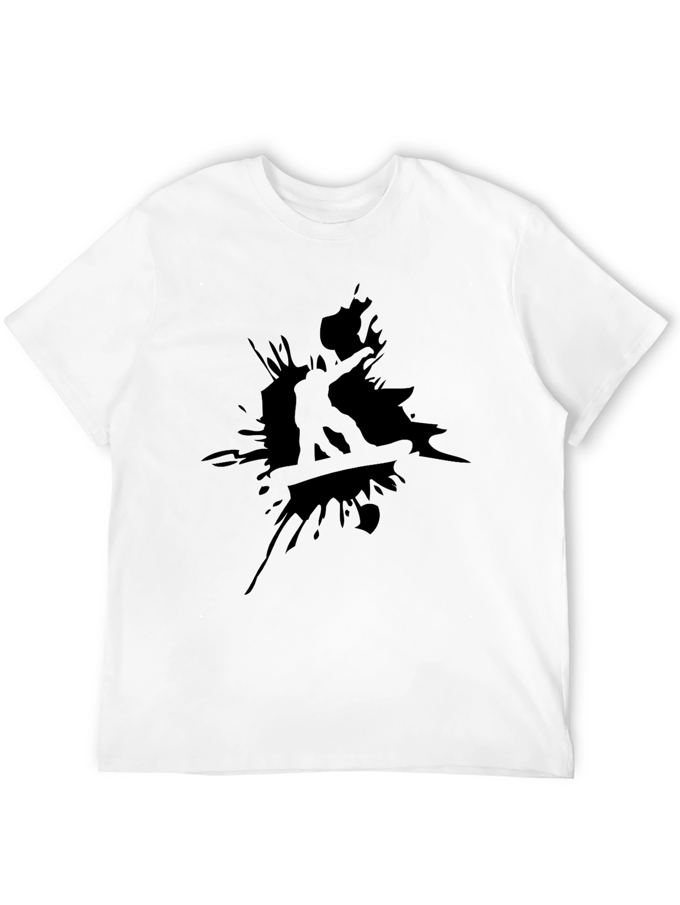 Black Snowboarder Graphic Tee - Cool Casual Style