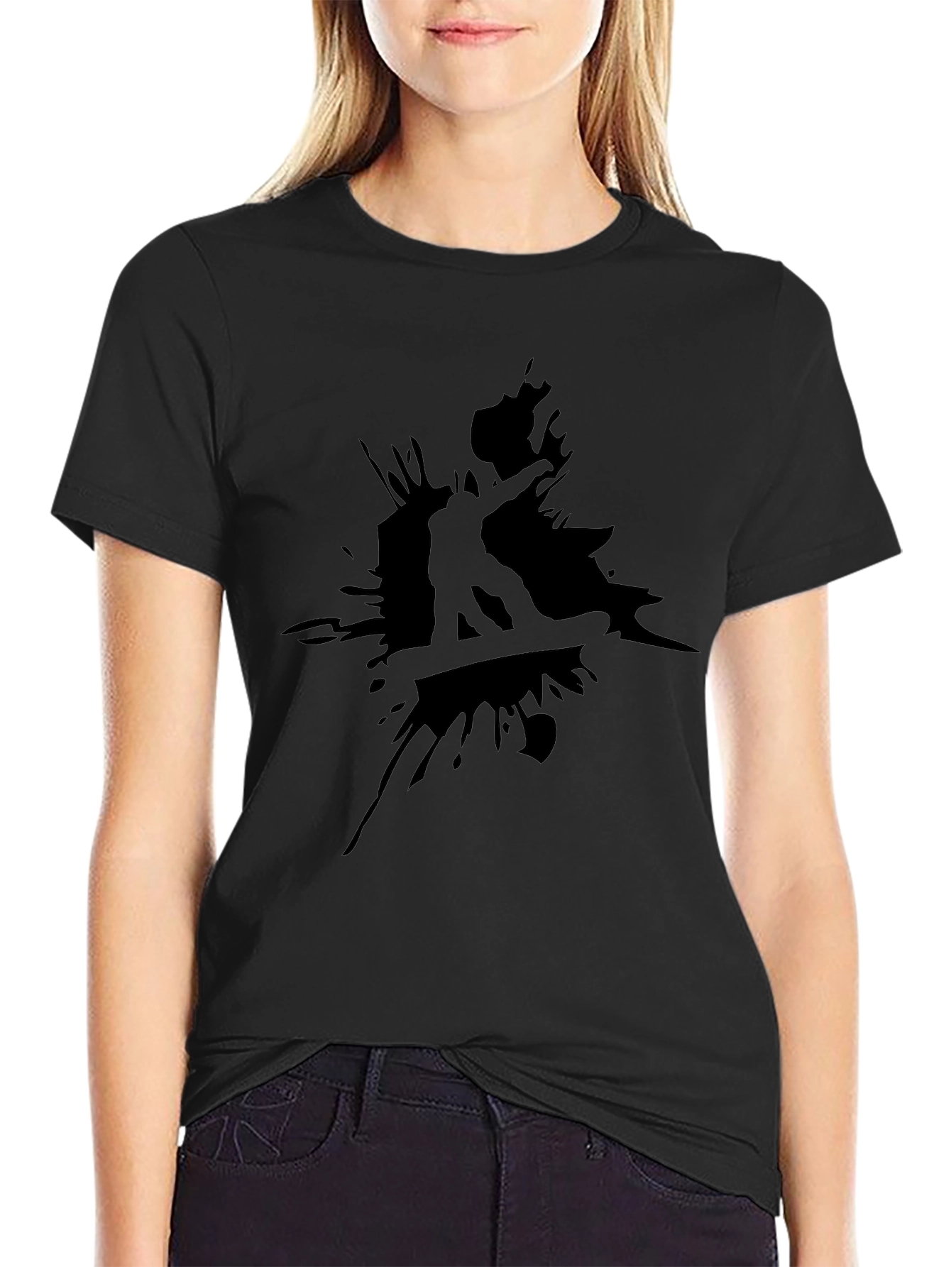 Black Snowboarder Graphic Tee - Cool Casual Style