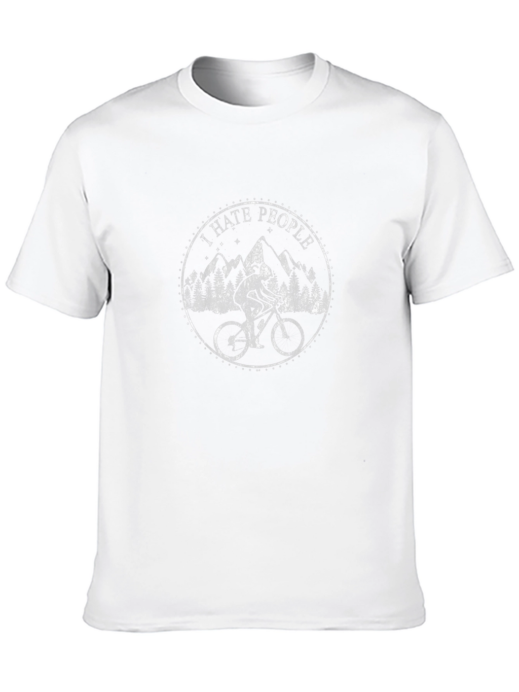I Hate People Mountain Biking T-Shirt