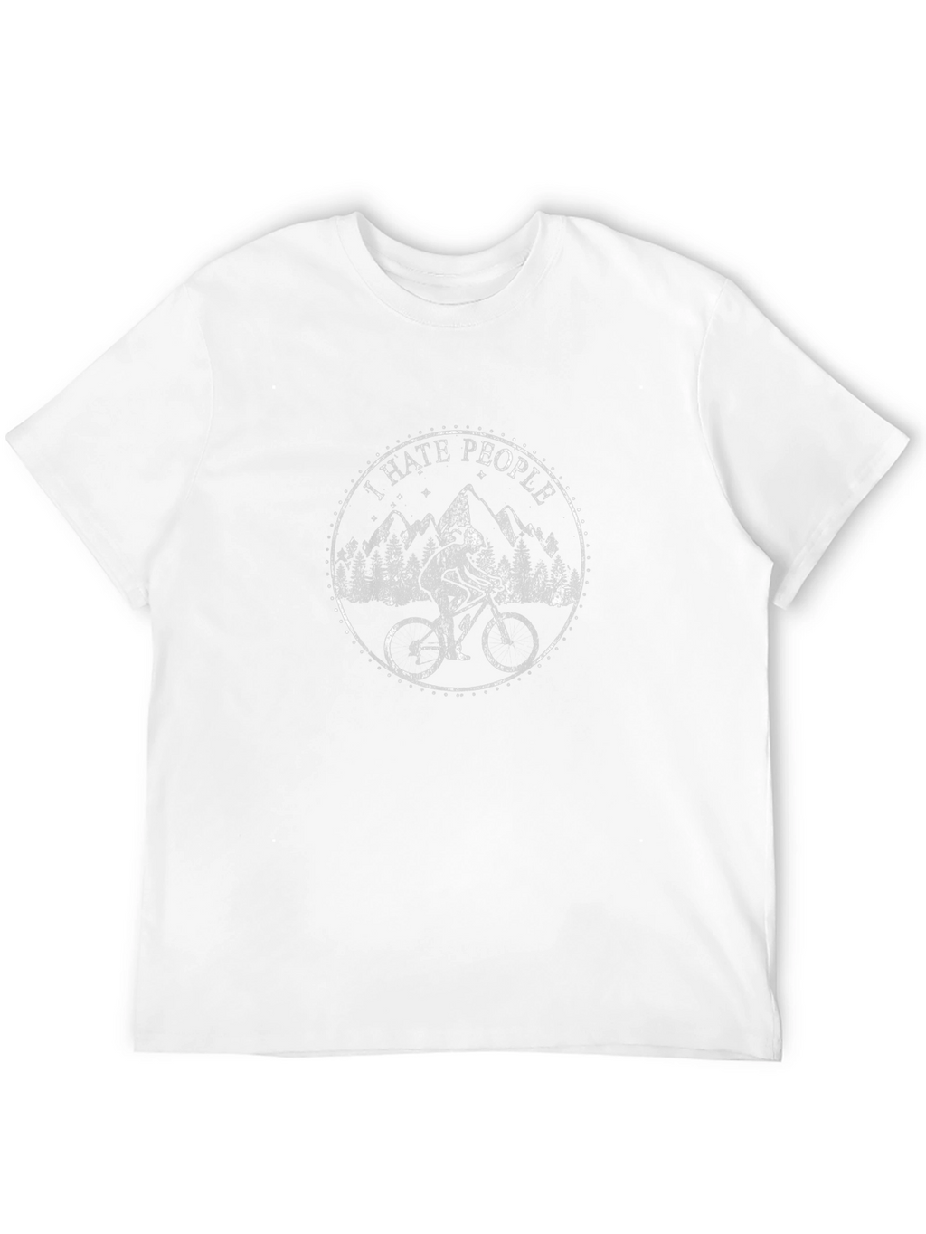 I Hate People Mountain Biking T-Shirt