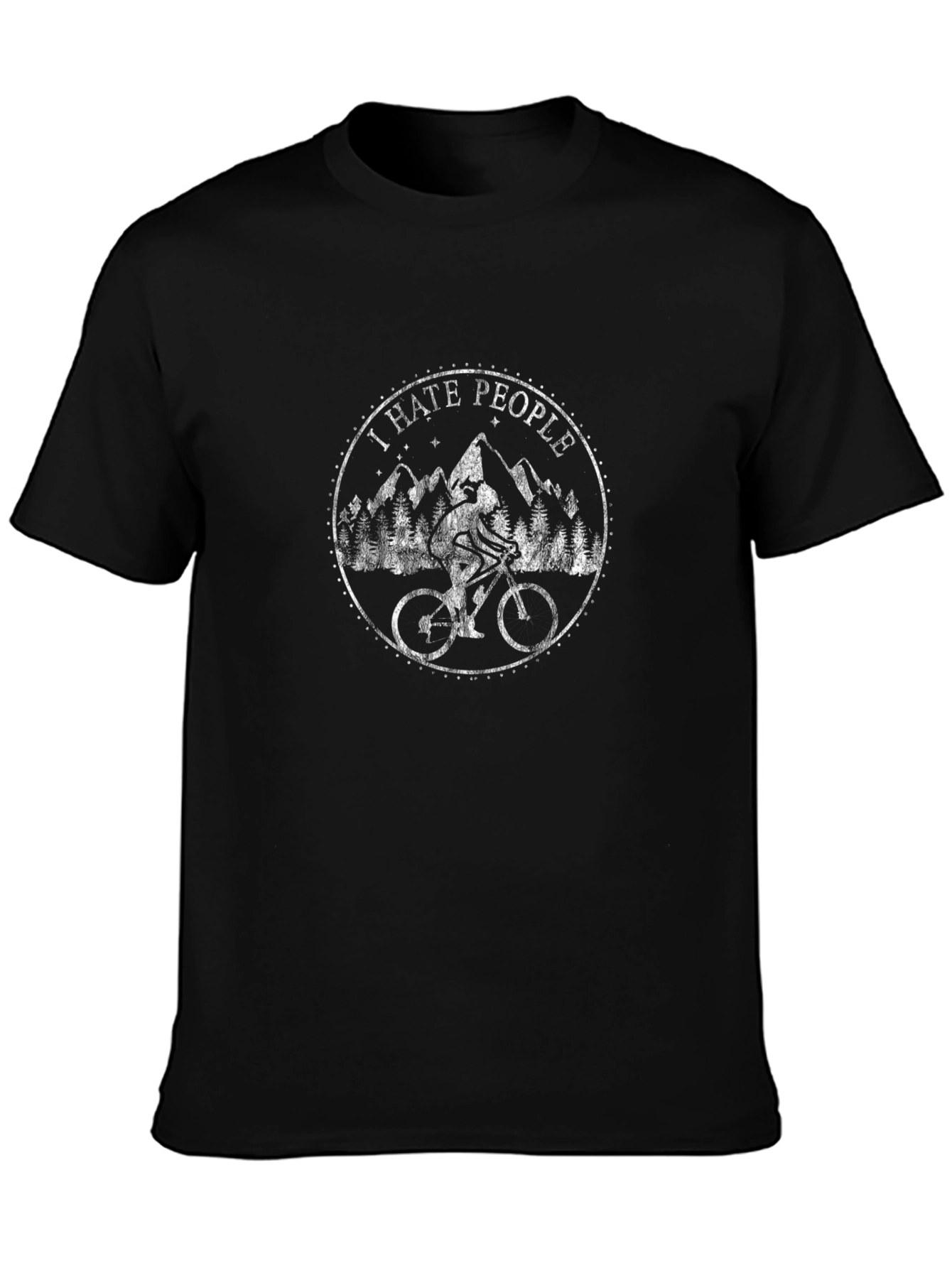 I Hate People Mountain Biking T-Shirt