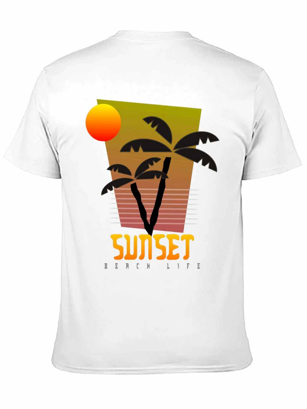 Sunset Beach Life Graphic T-Shirt