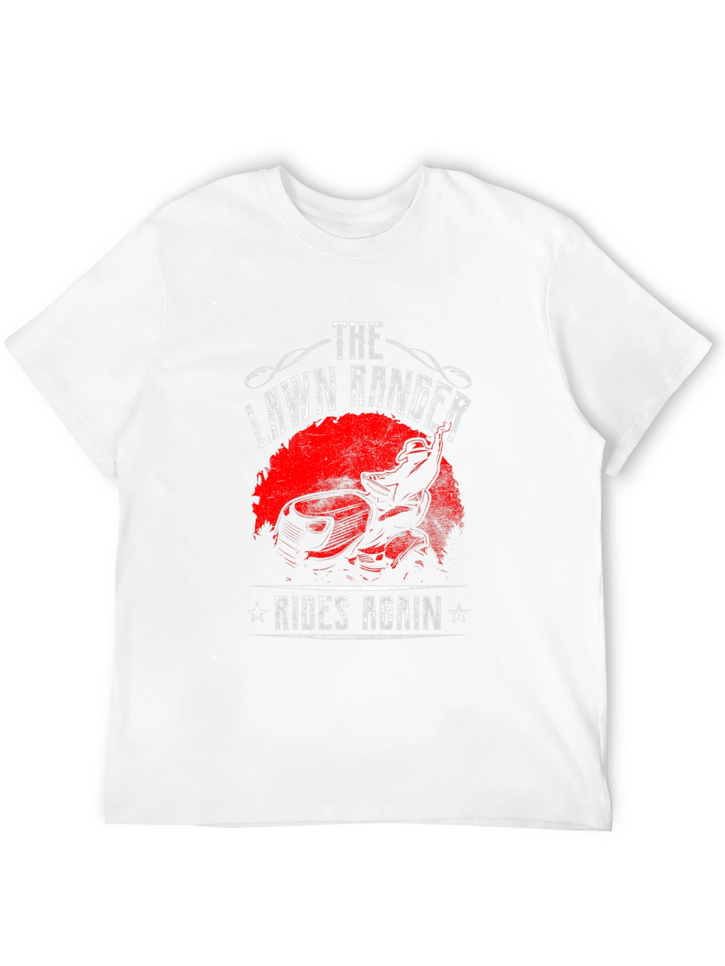 The Lawn Ranger Rides Again Black Graphic Tee