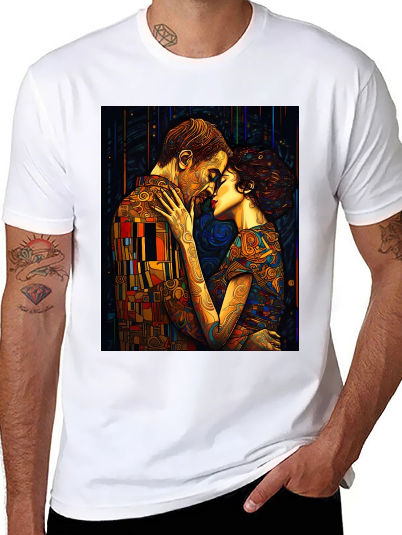 The Kiss T-Shirt - Gustav Klimt Art Tee
