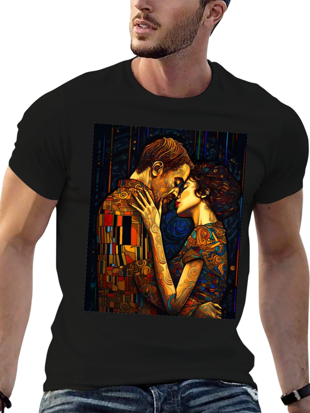 The Kiss T-Shirt - Gustav Klimt Art Tee