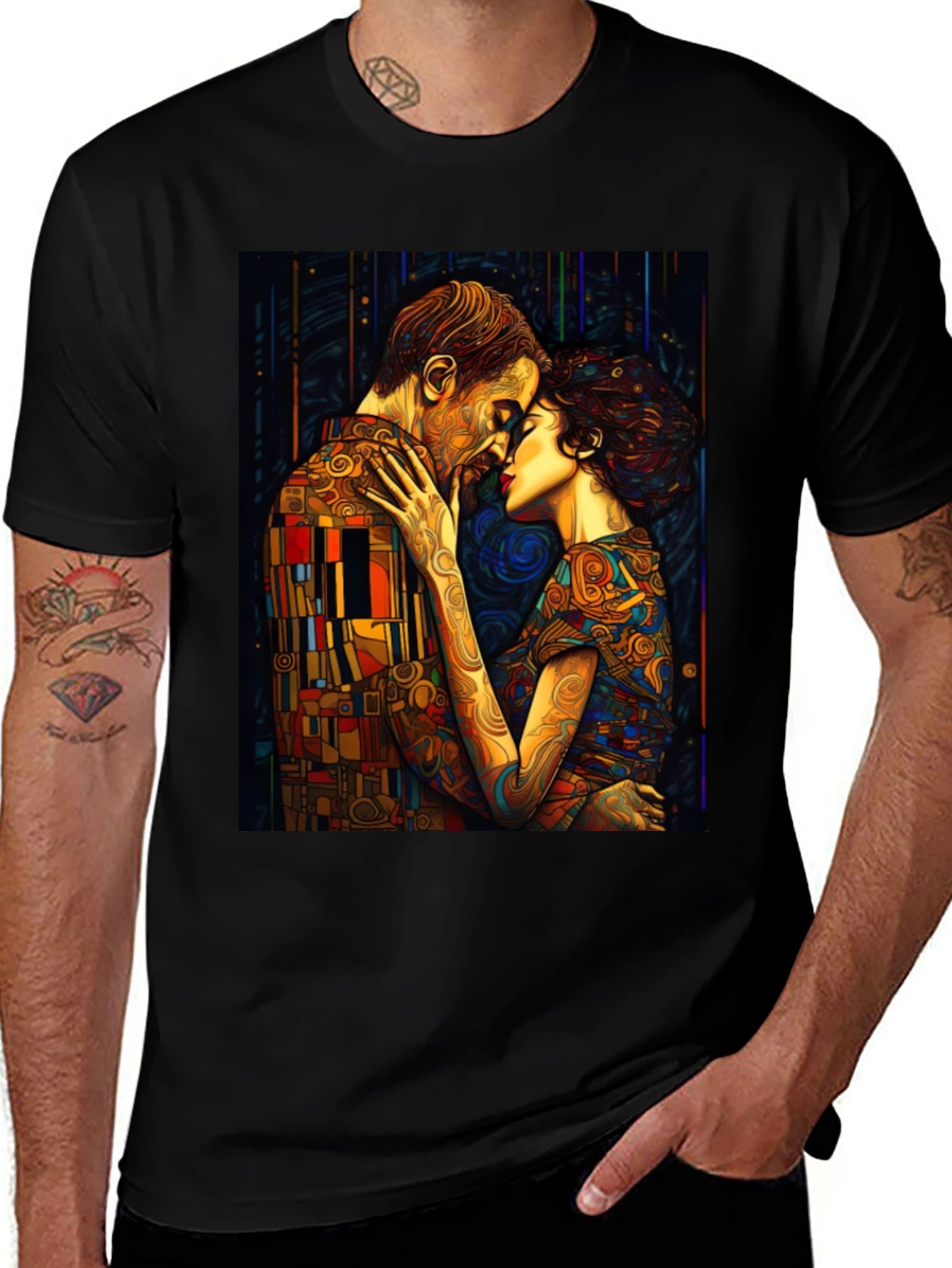 The Kiss T-Shirt - Gustav Klimt Art Tee