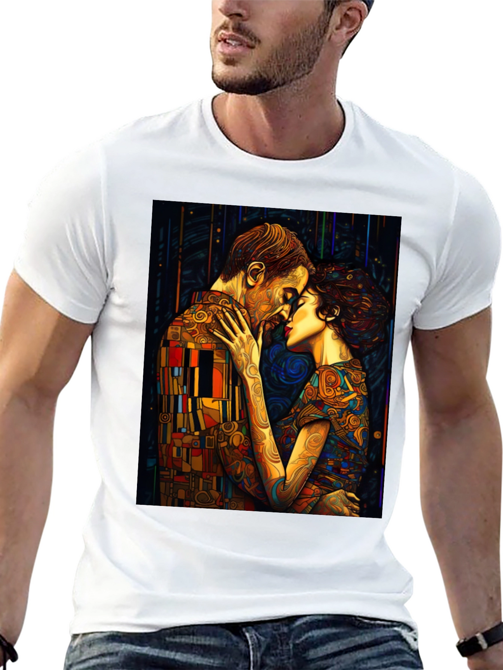 The Kiss T-Shirt - Gustav Klimt Art Tee