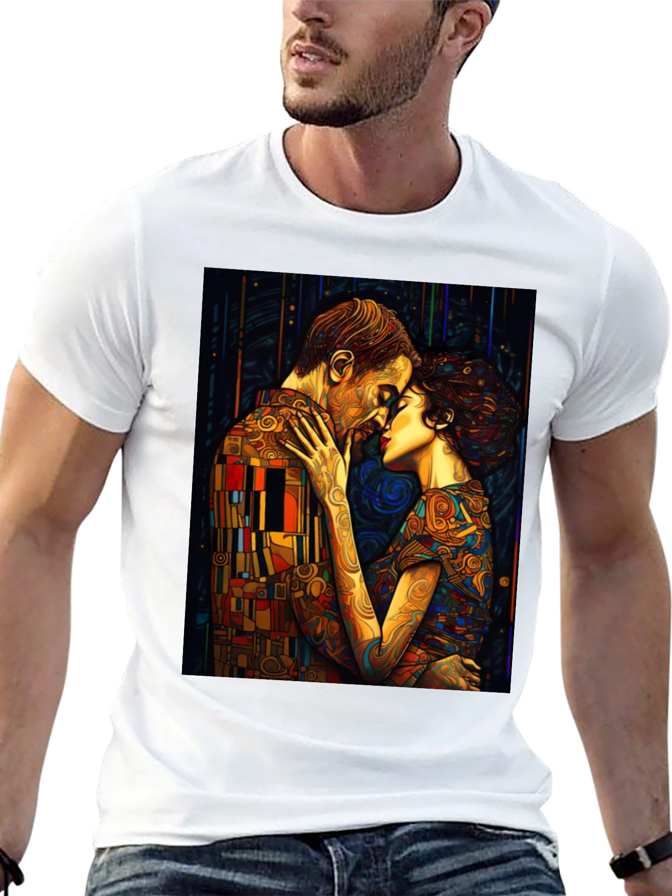 The Kiss T-Shirt - Gustav Klimt Art Tee