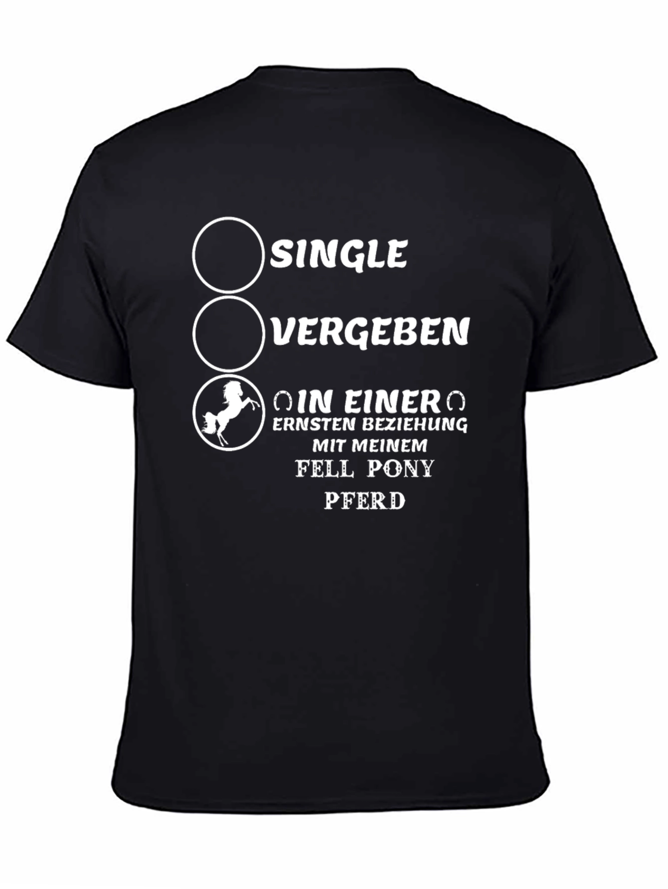 Single Vergeben Pferd T-Shirt
