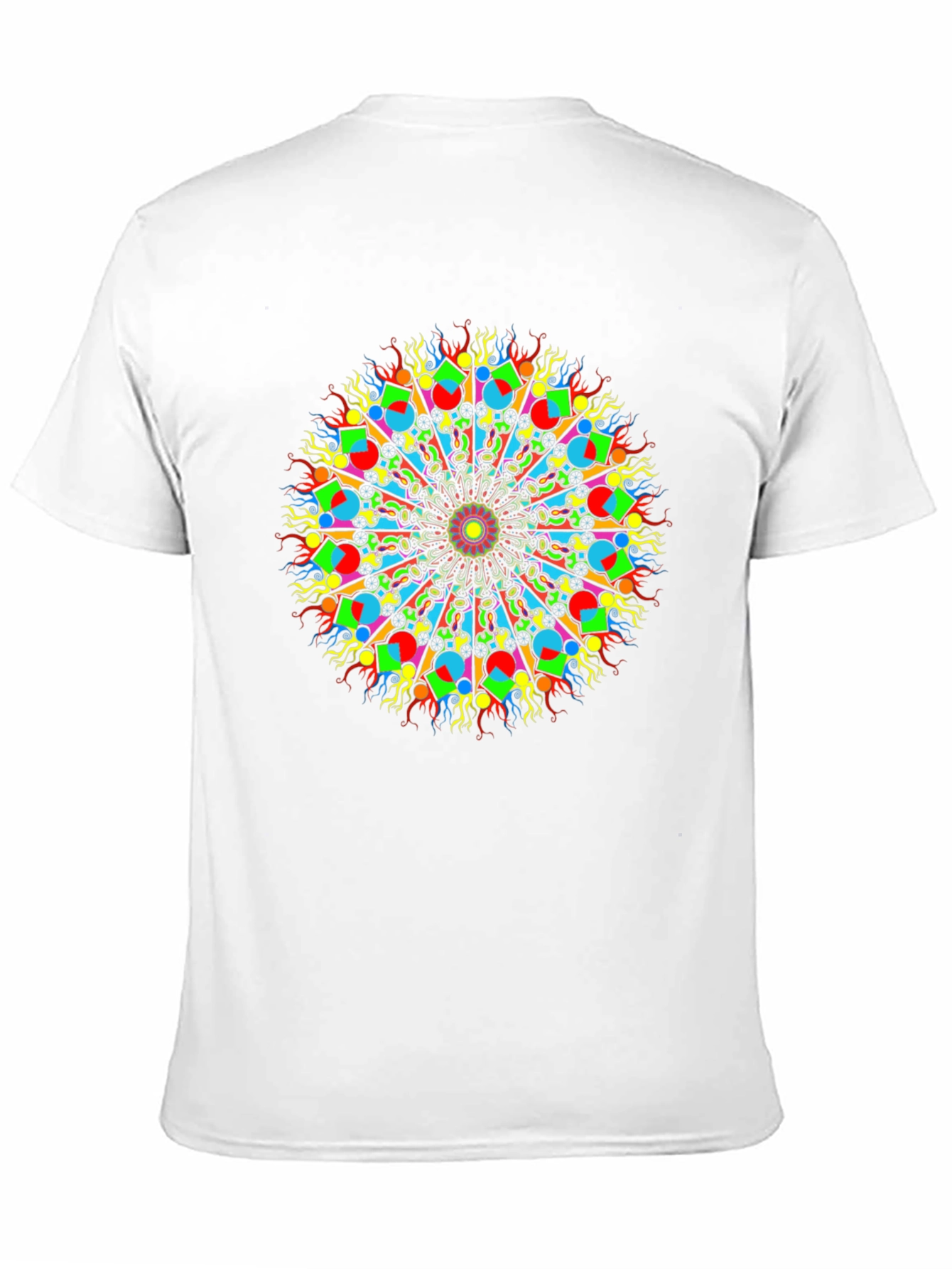 Psychedelic Mandala Graphic Tee - Bold Black T-Shirt