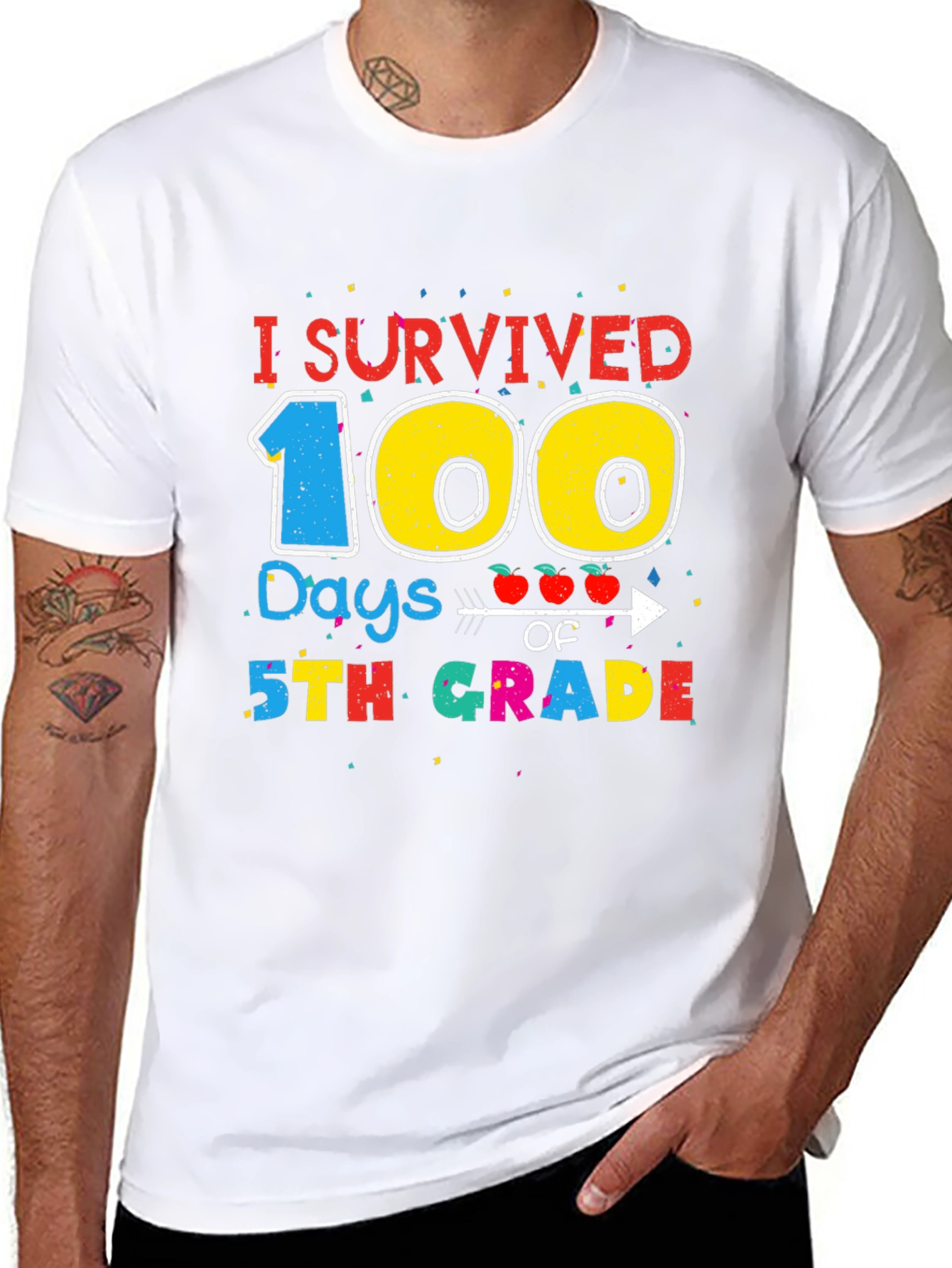 I Survived 100 Days of 5th Grade T-Shirt